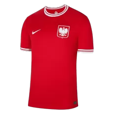 Mens Polska White Robert Lewandowski #9 Replica World Cup 2022 Jersey Made  in Poland