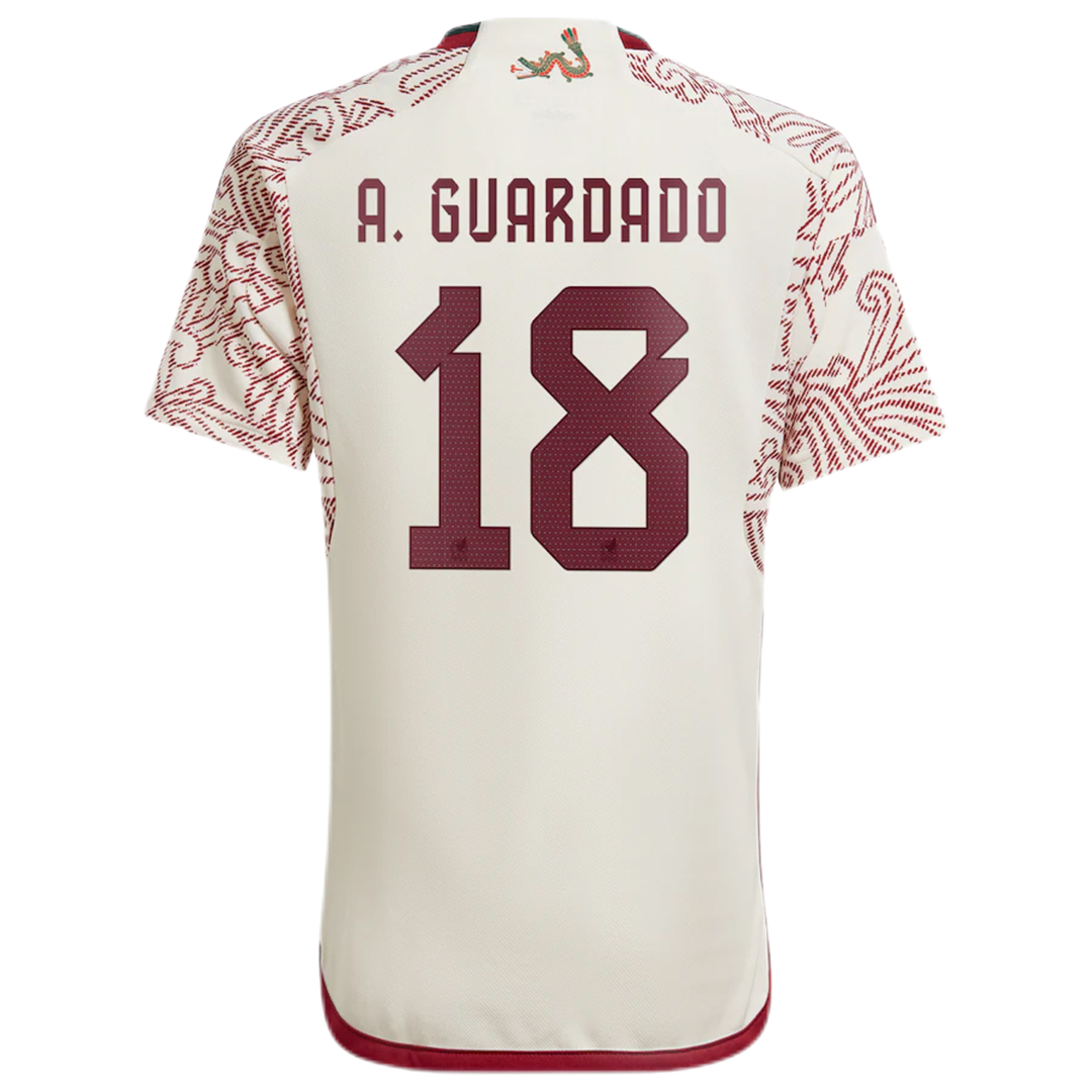 A.GUARDADO #18 Mexico Away Soccer Jersey 2022 - soccerdeal