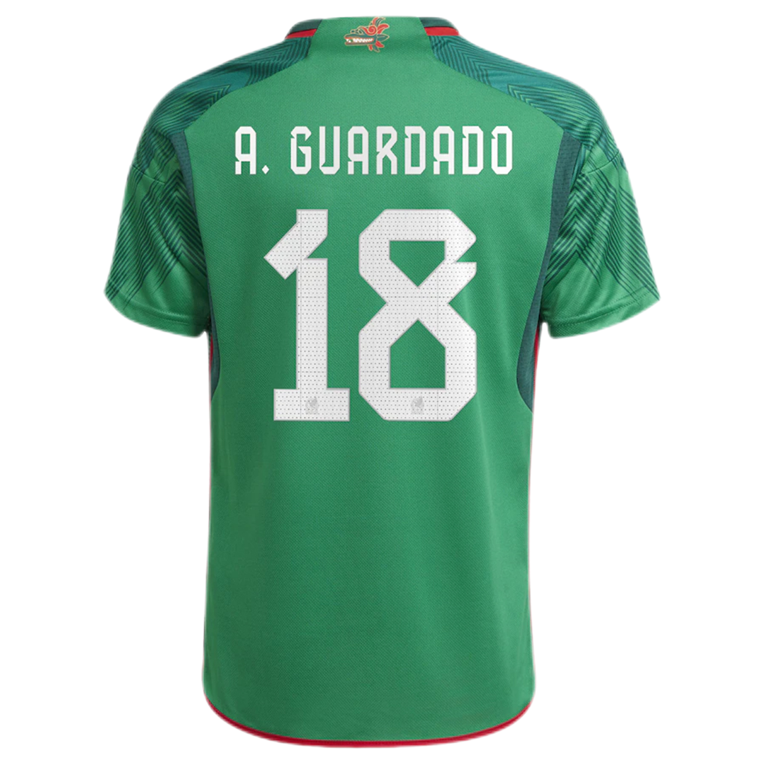 A.GUARDADO #18 Mexico Home Soccer Jersey 2022 - soccerdeal