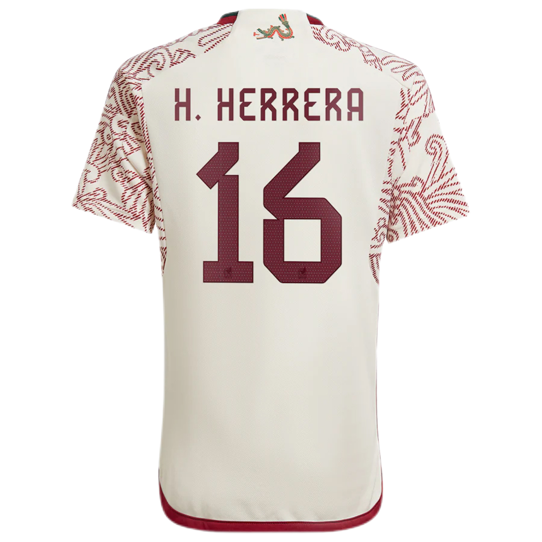 H.HERRERA #16 Mexico Away Soccer Jersey 2022 - soccerdeal