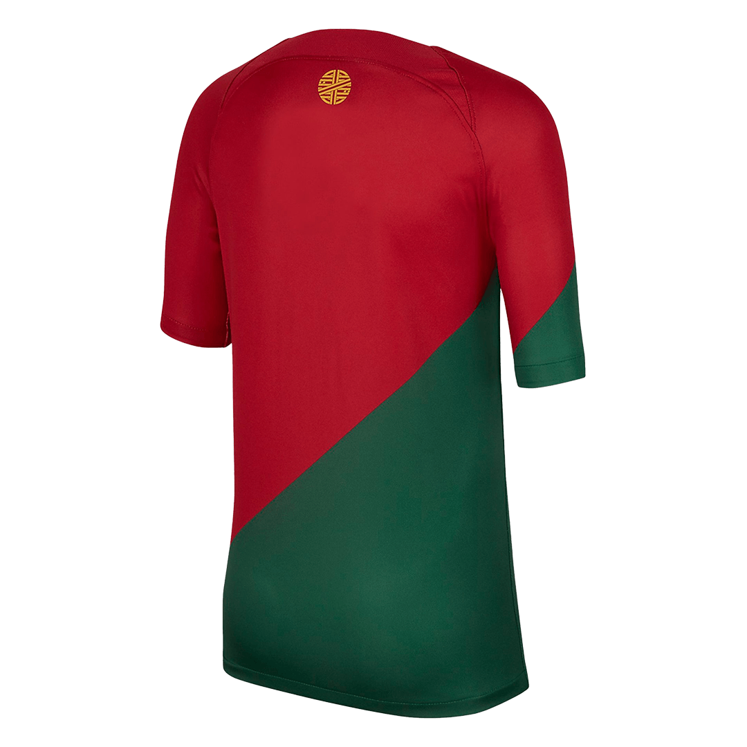 Kid's Portugal Home Soccer Jersey Kit(Jersey+Shorts+Socks) 2022/23 - soccerdeal