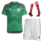 Mexico Home Soccer Jersey Kit(Jersey+Shorts+Socks) 2022 - soccerdealshop