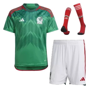 Mexico Home Soccer Jersey Kit(Jersey+Shorts+Socks) 2022 - soccerdeal