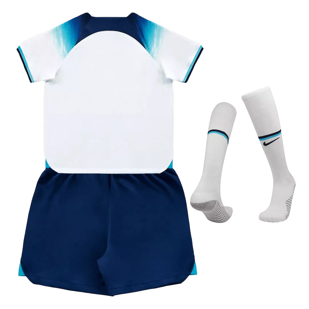 Kid's England Home Soccer Jersey Kit(Jersey+Shorts+Socks) 2022 - soccerdeal