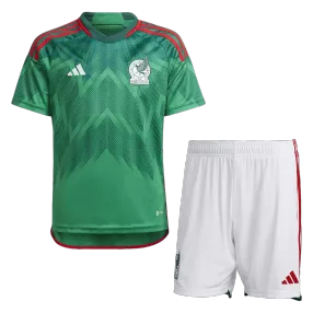 Mexico Home Soccer Jersey Kit(Jersey+Shorts) 2022 - soccerdeal