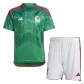 Mexico Home Soccer Jersey Kit(Jersey+Shorts) 2022 - soccerdealshop