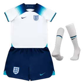 Kid's England Home Soccer Jersey Kit(Jersey+Shorts+Socks) 2022 - soccerdealshop