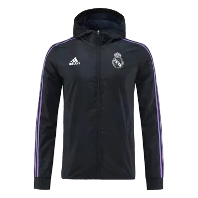 Real Madrid Windbreaker Hoodie Jacket 2022/23 - Soccerdeal