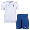 Kid's France Away Soccer Jersey Kit(Jersey+Shorts) 2022 - soccerdealshop