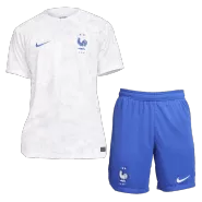 France Away Soccer Jersey Kit(Jersey+Shorts) 2022 - soccerdeal