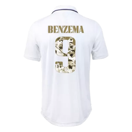 Authentic BENZEMA #9 Real Madrid Ballon d'Or Home Soccer Jersey 2022 - soccerdeal
