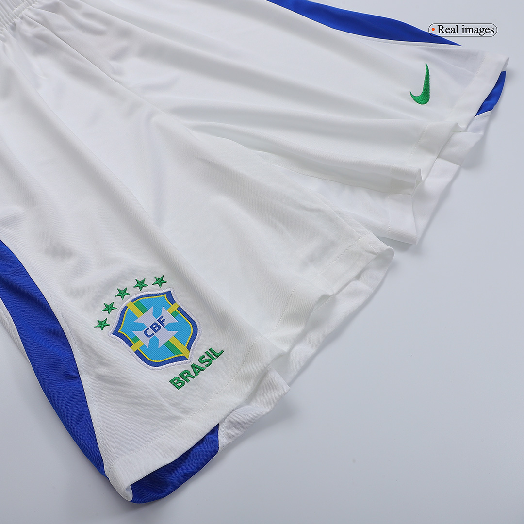 Brazil Away Soccer Shorts 2022 - soccerdeal