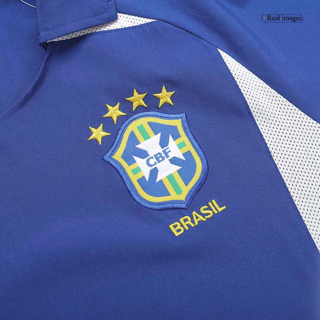 Retro 2002 Brazil Away Soccer Jersey - soccerdeal