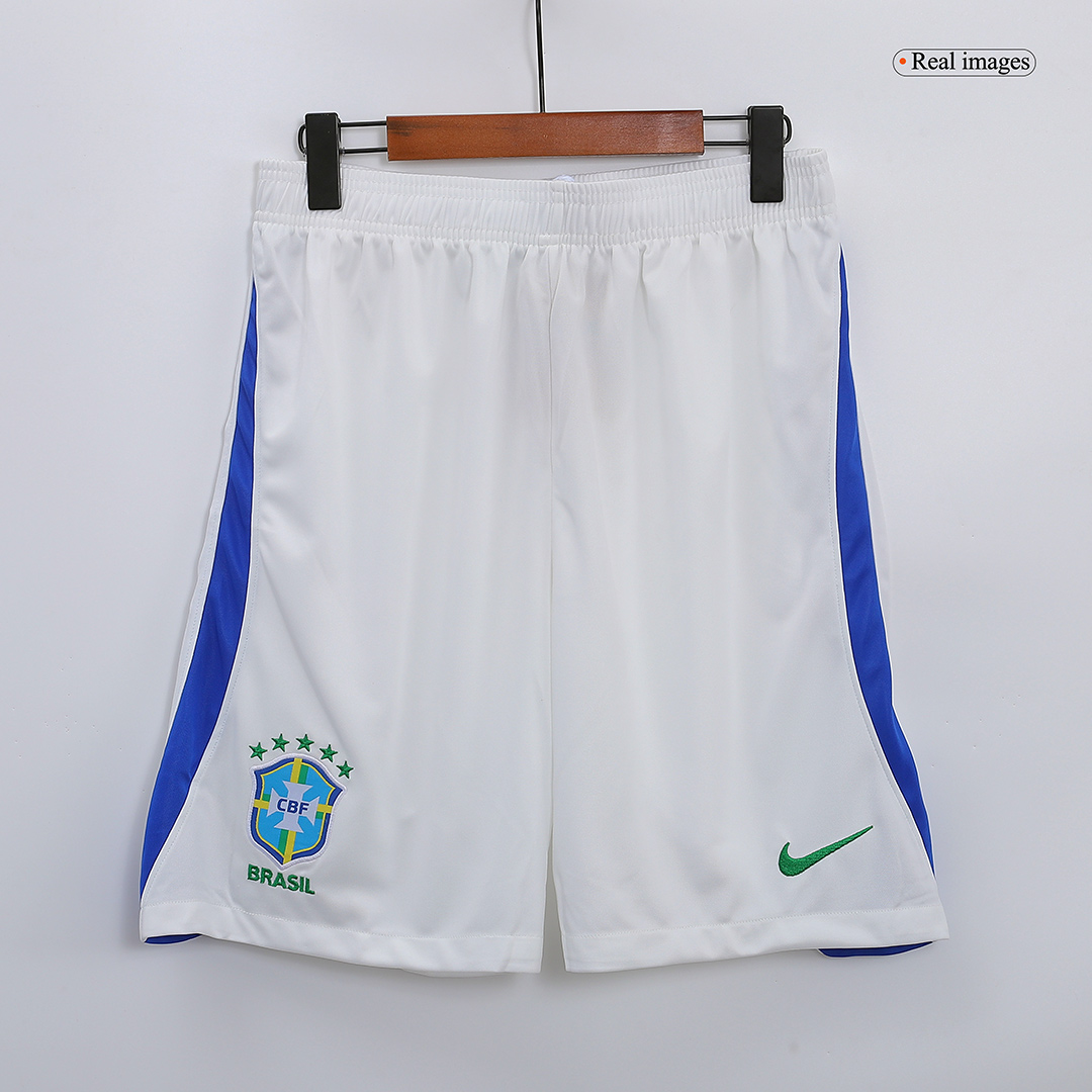 Brazil Away Soccer Shorts 2022 - soccerdeal