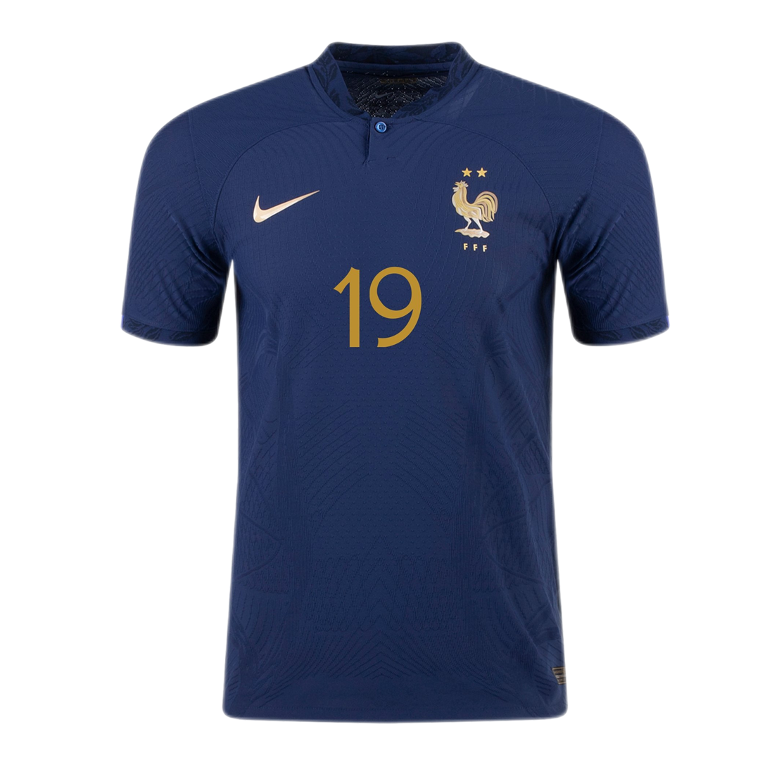 Authentic BENZEMA #19 France Home Soccer Jersey 2022 - soccerdeal