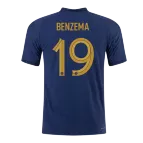 Authentic BENZEMA #19 France Home Soccer Jersey 2022 - soccerdealshop