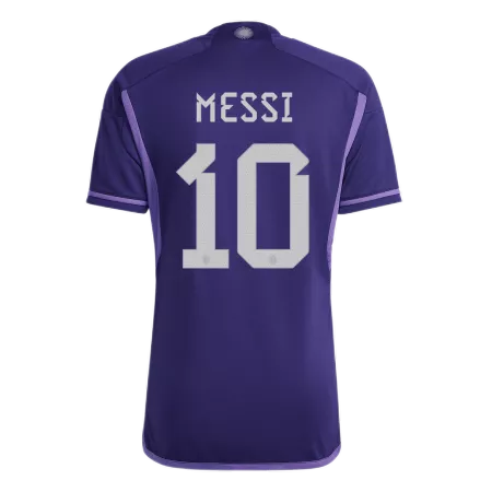 Messi #10 Argentina Away Soccer Jersey 2022 - soccerdeal