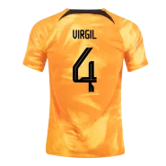 VIRGIL #4 Netherlands Home Soccer Jersey 2022 - soccerdealshop