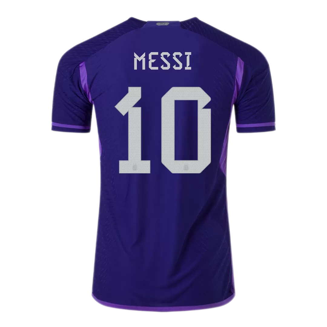 Authentic Messi #10 Argentina Away Soccer Jersey 2022