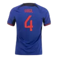 VIRGIL #4 Netherlands Away Soccer Jersey 2022 - soccerdealshop