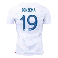 BENZEMA #19 France Away Soccer Jersey 2022 - soccerdeal