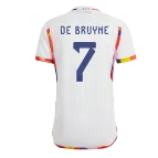 DE BRUYNE #7 Belgium Away Soccer Jersey 2022 - soccerdealshop