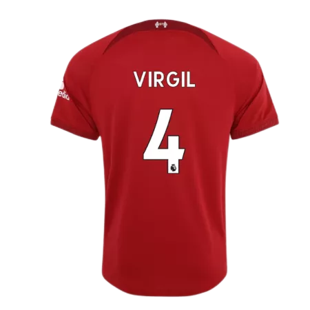 Authentic VIRGIL #4 Liverpool Home Soccer Jersey 2022/23 - soccerdeal