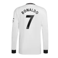 Ronaldo #7 Manchester United Away Long Sleeve Soccer Jersey 2022/23 - soccerdealshop