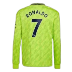 Ronaldo #7 Manchester United Third Away Long Sleeve Soccer Jersey 2022/23 - soccerdealshop