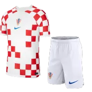 Croatia Home Soccer Jersey Kit(Jersey+Shorts) 2022 - soccerdeal