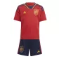 Kid's Spain Home Soccer Jersey Kit(Jersey+Shorts) 2022 - soccerdealshop