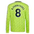 B.FERNANDES #8 Manchester United Third Away Long Sleeve Soccer Jersey 2022/23 - soccerdealshop