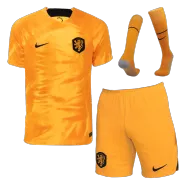 Netherlands Home Soccer Jersey Kit(Jersey+Shorts+Socks) 2022 - soccerdealshop