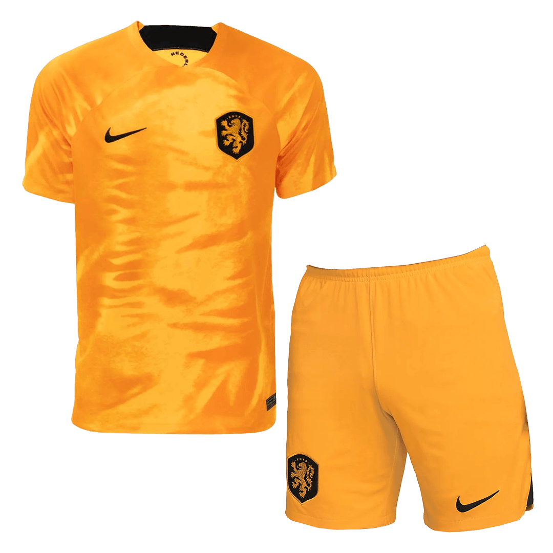 Netherlands Soccer Jersey Away Kit(Jersey+Shorts) 2022