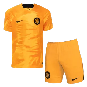 Netherlands Home Soccer Jersey Kit(Jersey+Shorts) 2022 - soccerdeal