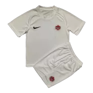 Kid's Canada Away Soccer Jersey Kit(Jersey+Shorts) 2022 - soccerdealshop