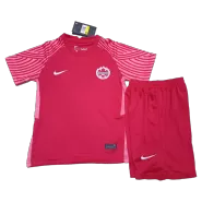 Kid's Canada Home Soccer Jersey Kit(Jersey+Shorts) 2022 - soccerdealshop