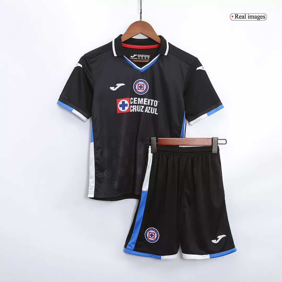 Kid's Cruz Azul Third Away Soccer Jersey Kit(Jersey+Shorts) 2022/23