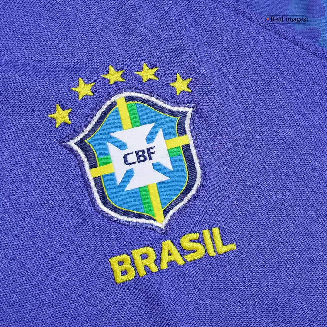 NEYMAR JR #10 Brazil Away Soccer Jersey Custom World Cup Jersey 2022