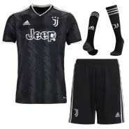 Kid's Juventus Away Soccer Jersey Kit(Jersey+Shorts+Socks) 2022/23 - soccerdealshop