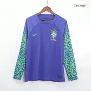 Brazil Away Long Sleeve Soccer Jersey 2022 - soccerdealshop