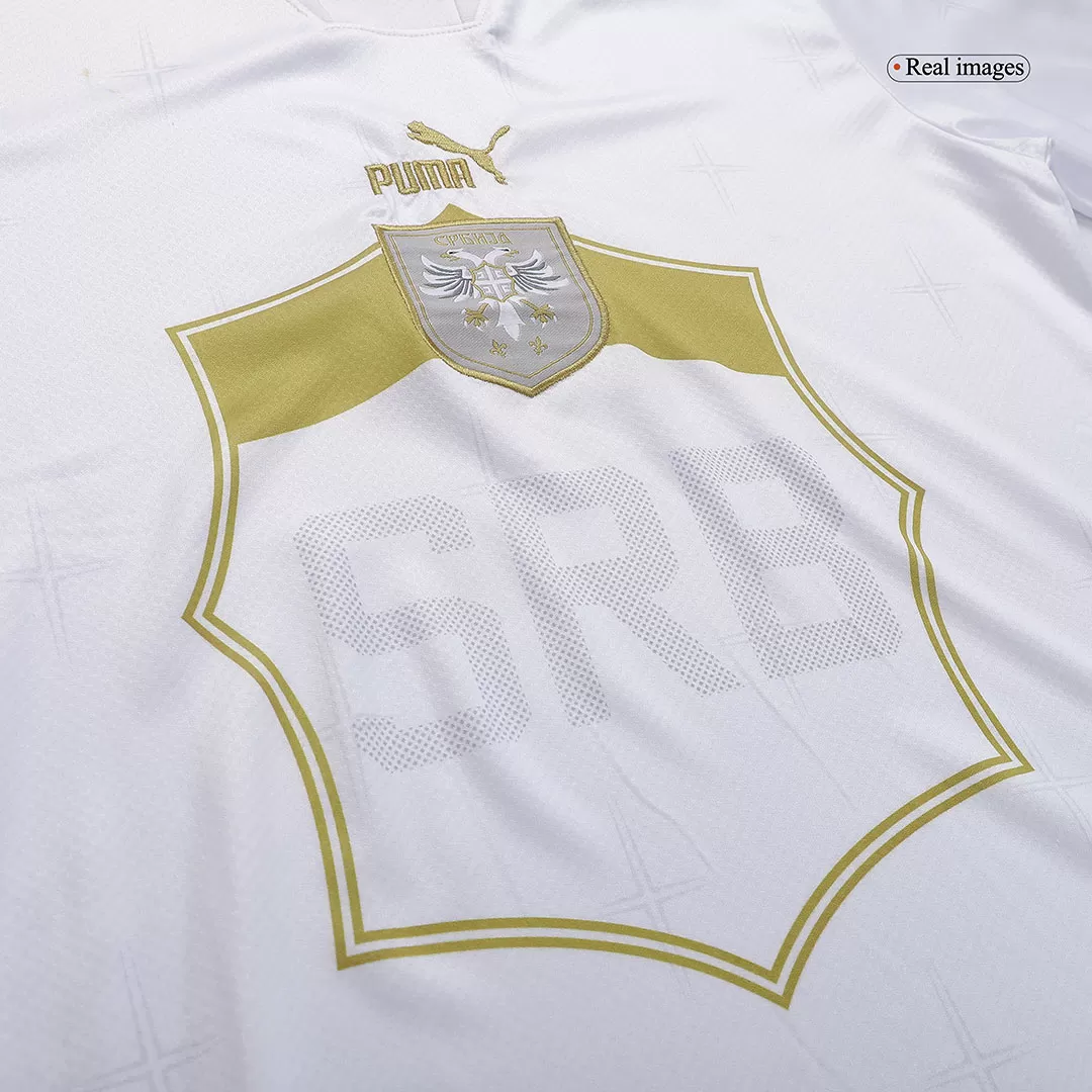 Puma 2022-23 Serbia Away Jersey White-Gold in 2023