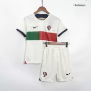 Kid's Nike Portugal Away Soccer Jersey Kit(Jersey+Shorts) 2022/23 - soccerdealshop
