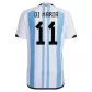 Authentic DI MARIA #11 Argentina Home Soccer Jersey 2022 - soccerdeal