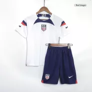 Kid's USA Home Soccer Jersey Kit(Jersey+Shorts) 2022 - soccerdealshop
