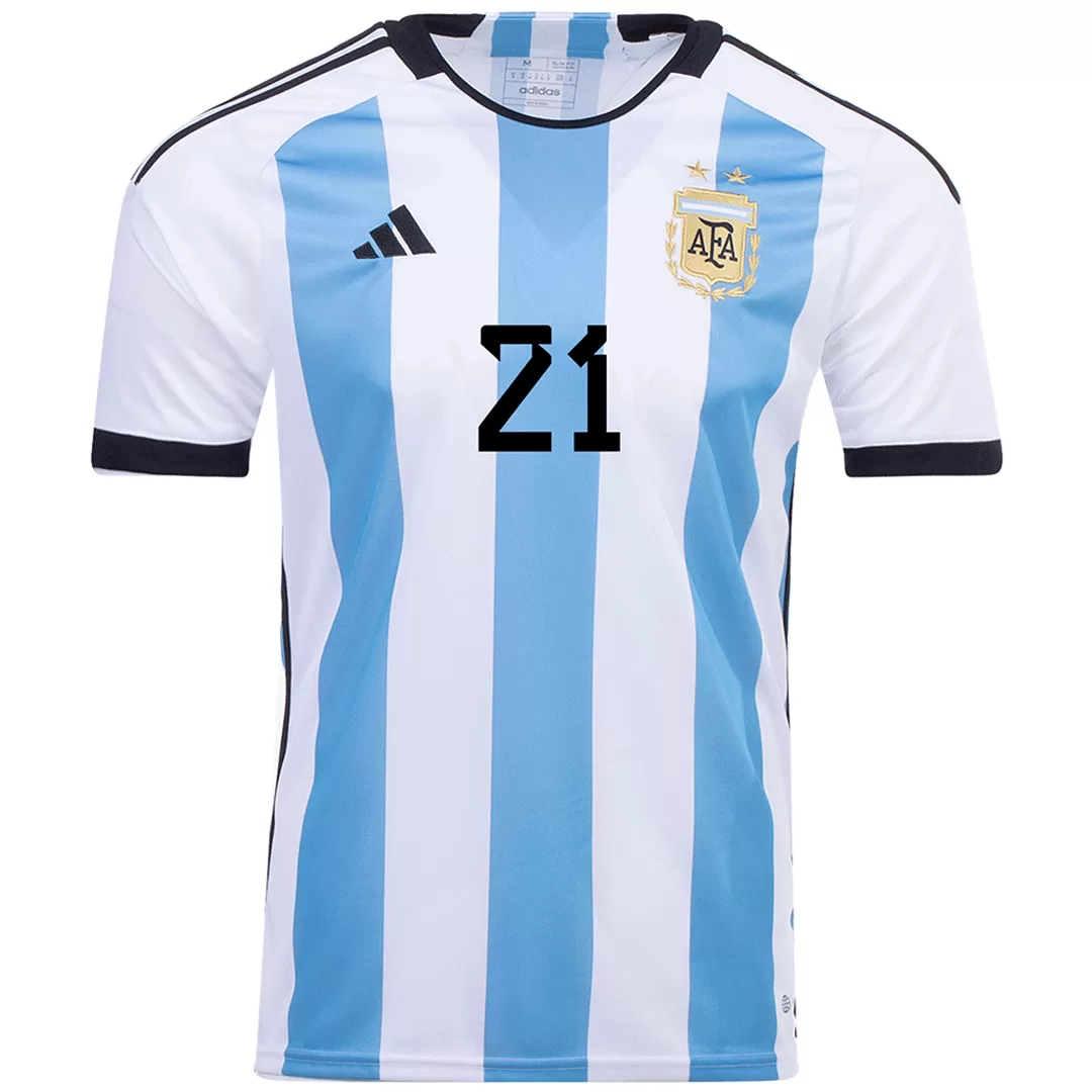 2022 adidas Paulo Dybala Argentina Away Jersey - SoccerPro