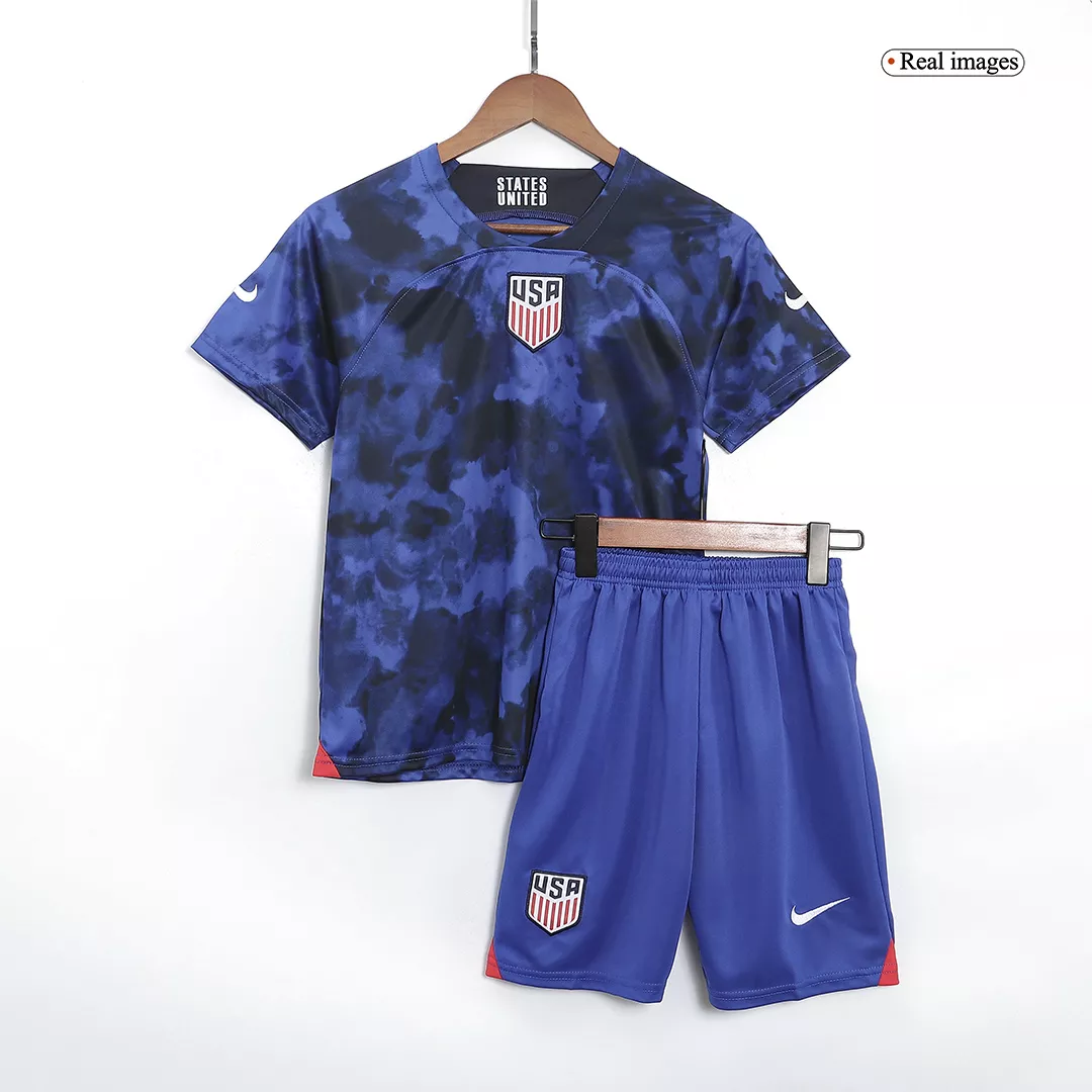 Kid's USA Away Soccer Jersey Kit(Jersey+Shorts) 2022
