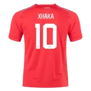 XHAKA #10 Switzerland Home Soccer Jersey 2022 - soccerdeal