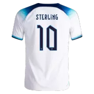 Authentic STERLING #10 England Home Soccer Jersey 2022 - soccerdealshop
