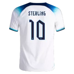 Authentic STERLING #10 England Home Soccer Jersey 2022 - soccerdeal